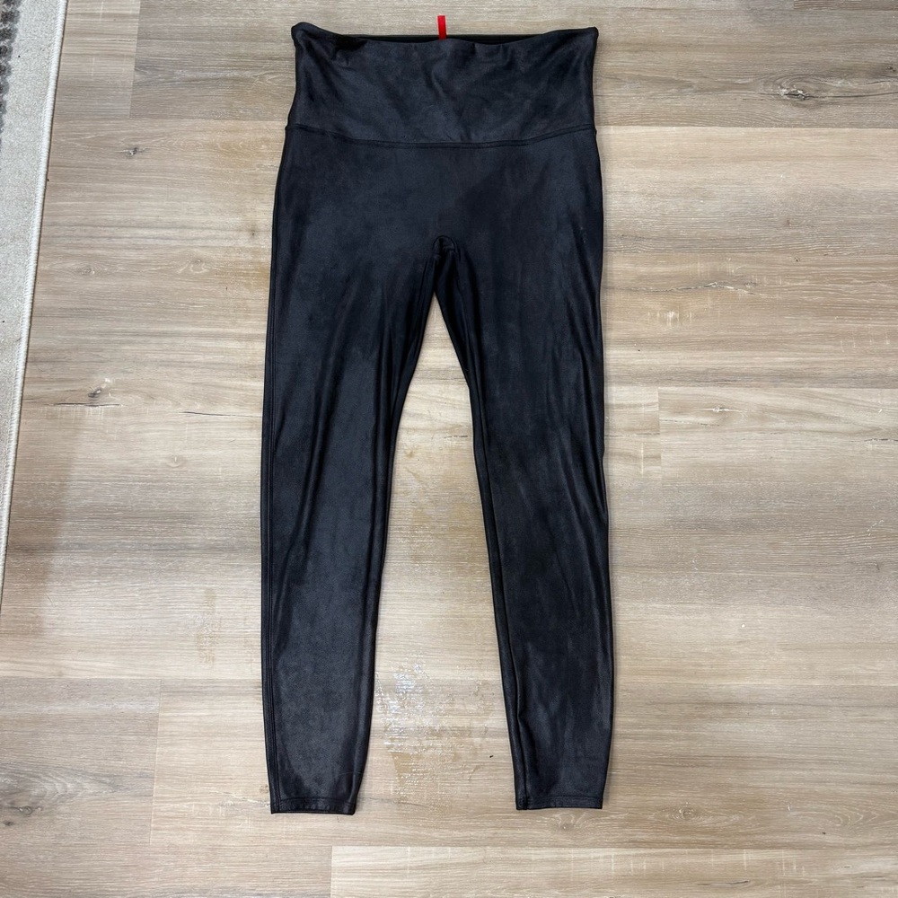 SPANX Black Semi Shiny Leggings